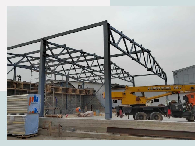 Строительство цехов в Новокузнецке