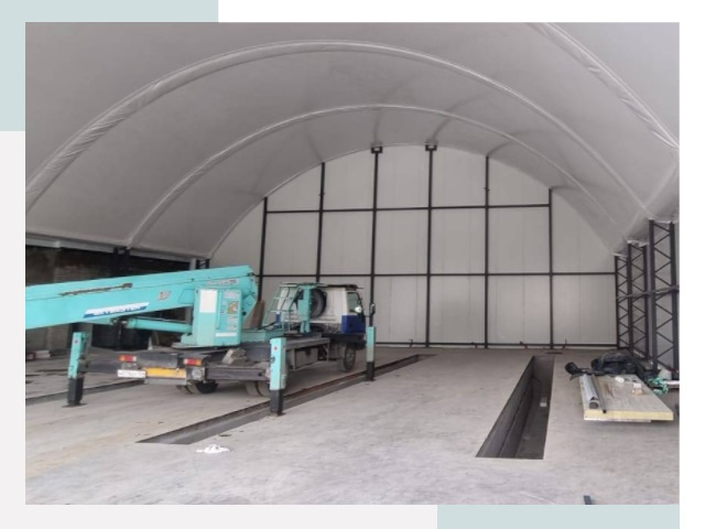 Внутреннее оснащение ангаров в Новокузнецке