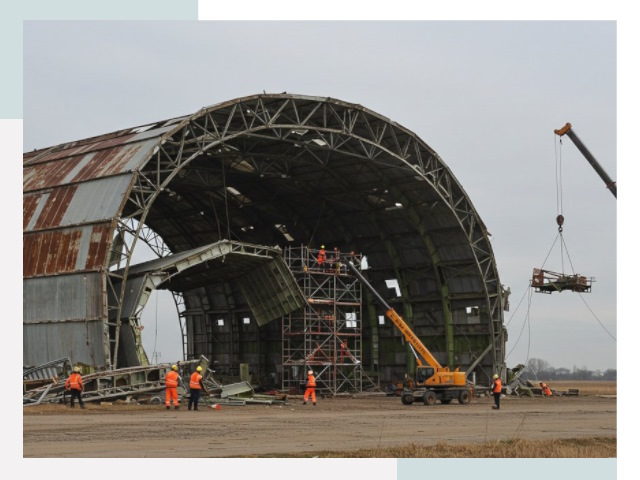 Демонтаж ангаров в Новокузнецке