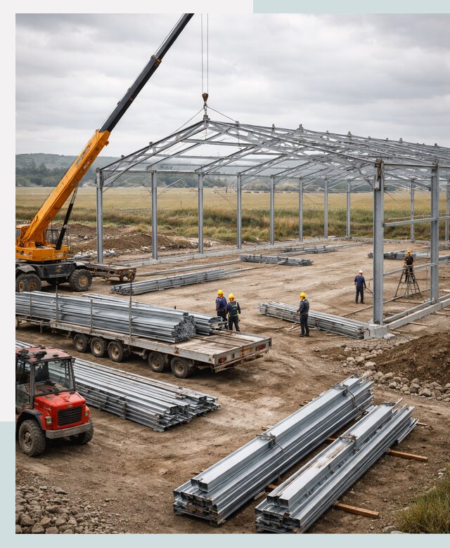 Строительство ангаров для сельхозтехники в Новокузнецке под ключ