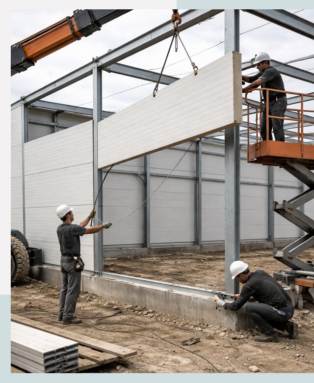 Строительство складов из сэндвич панелей в Новокузнецке под ключ