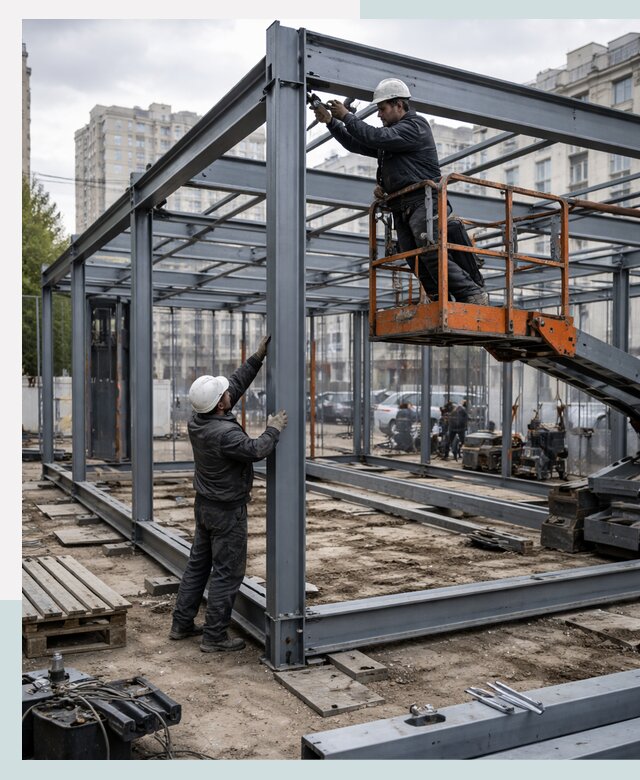 Строительство и монтаж торговых павильонов под ключ в Новокузнецке